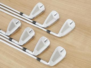 Iron set : PRGR : ชุดเหล็ก PRGR 01 Forged (Titanium Core ปี 2021) มีเหล็ก 4-Pw (7 ชิ้น) ก้านเหล็ก NS Pro Modus 105 Flex S