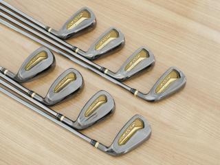 iron_set : ชุดเหล็ก Tourstage EXE Super Premium (ตัวท้อปสุด หน้าเด้ง) มีเหล็ก 5-Pw,Aw,Sw (8 ชิ้น) ก้านกราไฟต์ Flex R