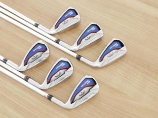 Iron set : Callaway : ชุดเหล็ก Callaway Big Bertha Beta (ใบใหญ่ ตีง่ายมาก) มีเหล็ก 5-Pw (6 ชิ้น) ก้านกราไฟต์ Fujikura Air Speeder Flex SR