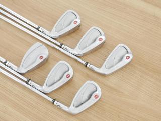 Iron set : PRGR : ชุดเหล็กกระเทย PRGR NEW Egg Forged (รุ่นปี 2020 ตีง่ายและไกลมากๆ เด้งสุดๆ COR 0.82) มีเหล็ก 7-Pw,Aw,As (6 ชิ้น) ก้านเหล็ก NS Pro 080 Flex SR (M40)