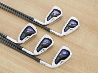 iron_set : ชุดเหล็ก Mizuno JPX EIII SV Hot Metal (ตัวท้อป ใบใหญ่ที่สุดของ Mizuno ตีง่ายมาก หน้าเด้ง ตีไกล) มีเหล็ก 6-Pw (5 ชิ้น) ก้านกราไฟต์ Flex R