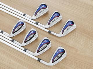 iron_set : ชุดเหล็ก Callaway Big Bertha Beta (ใบใหญ่ ตีง่ายมาก) มีเหล็ก 6-Pw,Aw,Sw (7 ชิ้น) ก้านกราไฟต์ Fujikura Air Speeder Flex R2