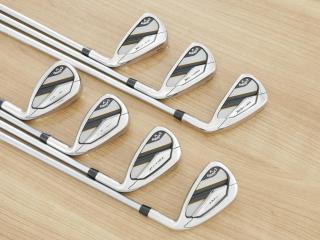 Iron set : Callaway : ชุดเหล็ก Callaway Mavrik (ปี 2020 ตีง่าย ไกลมากๆ) มีเหล็ก 5-Pw,Aw (7 ชิ้น) ก้านกราไฟต์ Mitsubishi Diamana 50 Flex S