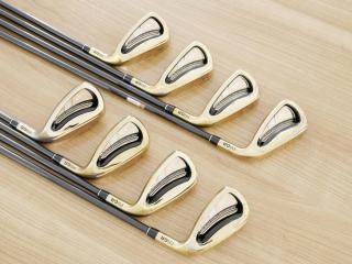 iron_set : ชุดเหล็ก PRGR H/S 701 (หน้า Maraging เด้ง ไกล) มีเหล็ก 5-Pw,Aw,Sw (8 ชิ้น) ก้าน M-37 Flex R