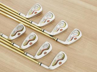 iron_set : ชุดเหล็ก Kasco Indeed EX (Maraging Face) มีเหล็ก 5-Pw,Aw,Sw (8 ชิ้น) ก้านกราไฟต์ Flex R