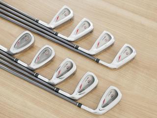 Iron set : Other Brand : ชุดเหล็ก Wilson TAB TC-1 (รุ่นท๊อปสุด หน้าเด้ง ตีไกล) มีเหล็ก 4-Pw,Aw,Sw (9 ชิ้น) ก้านกราไฟต์ Flex R