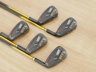 iron_set : ชุดเหล็ก Mutsumi Honma Full Titanium (ตีง่าย ไกลมาก) มีเหล็ก 6-Pw (5 ชิ้น) ก้านกราไฟต์ Flex R