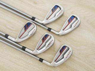 iron_set : ชุดเหล็ก Daiwa OnOff AKA (ออกปี 2021 หน้าเด้ง Maraging ยืดยุบได้ ตีง่าย นุ่ม ไกลมากๆ) มีเหล็ก 6-Pw (5 ชิ้น) ก้านกราไฟต์ Mitsubishi ELDIO i-50 Flex R