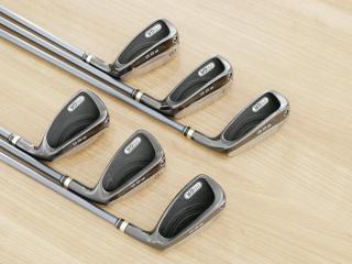 Iron set : PRGR : ชุดเหล็กกระเทย PRGR Egg II (ตีง่ายและไกลมาก)  มีเหล็ก 6-Pw,Aw (6 ชิ้น) ก้านกราไฟต์ Flex R (M-37)