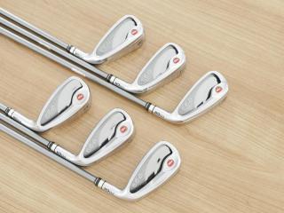 Iron set : PRGR : ชุดเหล็กกระเทย PRGR NEW Egg (ปี 2020 ตีง่ายและไกลมากๆ เด้งสุดๆ COR 0.82) มีเหล็ก 6-Pw,Aw (6 ชิ้น) ก้านกราไฟต์ M-37 Flex R