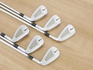 Iron set : PRGR : ชุดเหล็ก PRGR 01 Forged (Titanium Core ปี 2021) มีเหล็ก 5-Pw (6 ชิ้น) ก้านเหล็ก NS Pro Modus 105 Flex S
