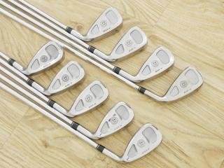 iron_set : ชุดเหล็ก Taylormade X-03 (หน้า Titanium รุ่นท็อป) มีเหล็ก 4-Pw,Aw,Sw (9 ชิ้น) ก้านเหล็ก NS Pro 950 Flex R
