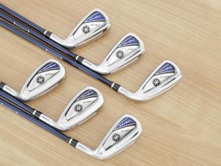 Iron set : Yamaha : ชุดเหล็ก Yamaha Inpres UD+2 (ออกปี 2019 ตีไกลที่สุด ไกลกว่าเหล็กทั่วไป 2 เบอร์ หน้าเด้ง COR 0.822) มีเหล็ก 7-Pw,Aw,As (6 ชิ้น) ก้านกราไฟต์ Flex R