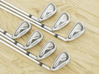 iron_set : ชุดเหล็ก Katana Sword ATC-55 (หน้าเด้ง ตีง่าย ไกล) มีเหล็ก 6-Pw,Aw,Sw (7 ชิ้น) ก้านกราไฟต์ Fujikura Speeder Five Flex SR