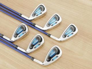 Iron set : Kasco : ชุดเหล็ก Kasco DIMPALS (ใบใหญ่) มีเหล็ก 5-Pw (6 ชิ้น) ก้านกราไฟต์ Flex R