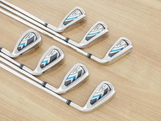 Iron set : XXIO : ชุดเหล็ก XXIO Cross 2 (ออกปี 2021 ตีไกลที่สุดของที่สุดจาก XXIO หน้าเด้งสุดๆ) มีเหล็ก 6-Pw,Aw,Dw (7 ชิ้น ตีไกลกว่าปกติ 2 เบอร์) ก้านเหล็ก NS Pro 860 DST Flex R