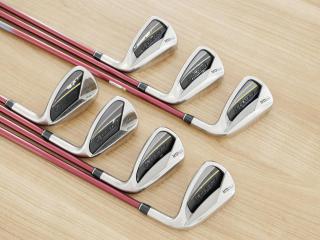 iron_set : ชุดเหล็ก PRGR Red Titan Face (รุ่นปี 2018 หน้าเด้ง ตีไกลมาก) มีเหล็ก 6-Pw,Aw,Sw (7 ชิ้น) ก้านกราไฟต์ M-40 Flex SR