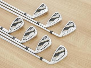 Iron set : Callaway : ชุดเหล็ก Callaway Mavrik (ปี 2020 ตีง่าย ไกลมากๆ) มีเหล็ก 5-Pw,Aw (7 ชิ้น) ก้านกราไฟต์ Mitsubishi Diamana 50 Flex S