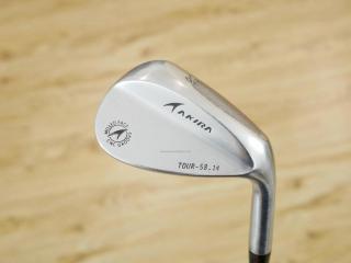 Wedge : Other : Wedge Akira Tour CNC Loft 58 ก้านเหล็ก Dynamic Gold Wedge