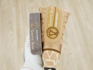putter : **ของใหม่ ยังไม่แกะพลาสติก** พัตเตอร์ Odyssey GIRAFFE-BEAM #1 (รุ่นล่าสุด ออกปี 2024 หายาก) ก้าน Stroke LAB SL 90 ยาว 34 นิ้ว
