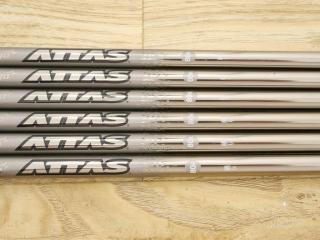 Shaft : All : ก้านชุดเหล็ก UST Mamiya ATTAS 80 Flex R ใส่ 6-Pw,Aw (6 ชิ้น)