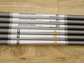 Shaft : All : ก้านชุดเหล็ก SteelFiber i80 Flex R ใส่ 5-Pw (6 ชิ้น)