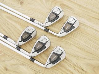 lady_club : ชุดเหล็ก Callaway Rogue ST Max Fast (ออกปี 2022 ตีง่ายที่สุด ไกลสุดของ Callaway) มีเหล็ก 7-Pw,Sw (5 ชิ้น) ก้านกราไฟต์ Mitsubishi ELDIO 40 Flex L