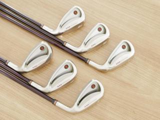 Lady club : All : ชุดเหล็ก PRGR Premium Red TR-X 505 (รุ่นท็อป หน้าเด้ง ตีง่ายไกลมาก) มีเหล็ก 7-Pw,Aw,Sw (6 ชิ้น) ก้านกราไฟต์ Flex L (M-30)