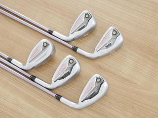 Lady club : ชุดเหล็ก Taylormade Gloire (รุ่นท๊อปสุด Japan Spec. ใบใหญ่ ตีง่าย ไกล) มีเหล็ก 7-Pw,Sw (5 ชิ้น) ก้านกราไฟต์ Flex L