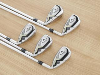 Lady club : ชุดเหล็ก Callaway Solaire (ใบใหญ่ ตีง่ายมาก) มีเหล็ก 8-Pw,Aw,Sw (5 ชิ้น) ก้านกราไฟต์ Flex L