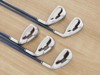 Lady club : All : ชุดเหล็ก XXIO Impact Power Matching 5 มีเหล็ก 7-Pw,Aw (5 ชิ้น) ก้านกราไฟต์ MP-500 Flex L