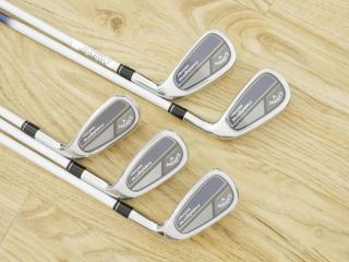 lady_club : **ของใหม่ ยังไม่แกะพลาสติก** ชุดเหล็ก Callaway Paradym Max Fast (ออกปี 2023 ตีง่ายสุด ไกลสุดของ Callaway Japan Spec.) มีเหล็ก 7-Pw,56 (5 ชิ้น) ก้านกราไฟต์ Mitsubishi ELDIO 40 Flex A (Lady)