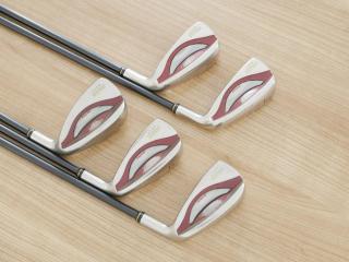 lady_club : ชุดเหล็ก PRGR 505 (ตีง่ายไกล) มีเหล็ก 7-Pw,Aw (5 ชิ้น) ก้านกราไฟต์ Flex L (M-30)