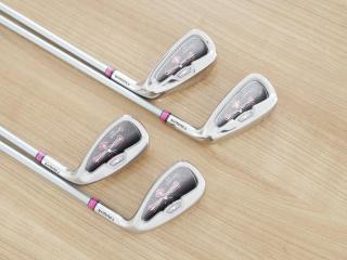 Lady club : All : ชุดเหล็ก Tsuruya Quincy ES (ตีง่าย) มีเหล็ก 7,9,Pw,Sw (4 ชิ้น) ก้านกราไฟต์ Flex L