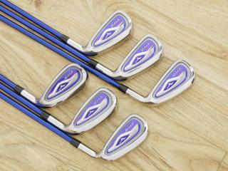 Lady club : All : ชุดเหล็ก Mizuno Efil 8 (ตีง่าย) มีเหล็ก 6-Pw,Sw (6 ชิ้น) ก้านกราไฟต์ Flex L
