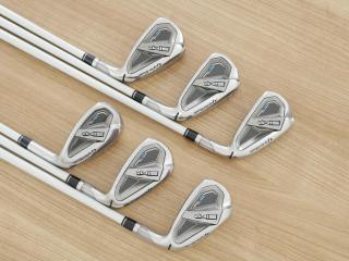 Lady club : All : ชุดเหล็ก Taylormade SIM 2 MAX OS (ออกปี 2021 Japan Spec.) มีเหล็ก 6-Pw,Sw (6 ชิ้น) ก้านกราไฟต์ Mitsubishi TENSEI TM40 Flex L