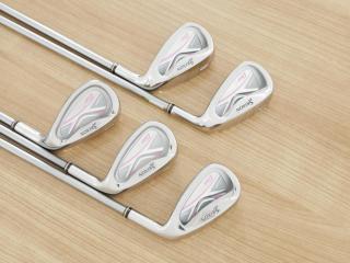Lady club : All : ชุดเหล็ก Srixon GIE (ใบใหญ่ ตีง่าย) มีเหล็ก 7-Pw,Sw (5 ชิ้น) ก้านกราไฟต์ Flex L
