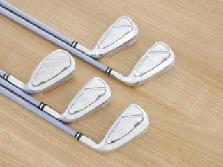 lady_club : **ของใหม่ ยังไม่แกะพลาสติก** ชุดเหล็ก Yamaha Inpres DriveStar (ออกปี 2023 ตีไกลที่สุด ไกลกว่าเหล็กทั่วไป 2 เบอร์ หน้าเด้งมากๆ) มีเหล็ก 7-Pw,Sw (5 ชิ้น) ก้านกราไฟต์ Mitsubishi VANQUISH 4 Flex L