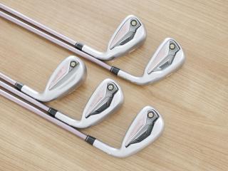 lady_club : ชุดเหล็ก Taylormade Gloire (รุ่นท๊อปสุด Japan Spec. ใบใหญ่ ตีง่าย ไกล) มีเหล็ก 7-Pw,Sw (5 ชิ้น) ก้านกราไฟต์ Flex L