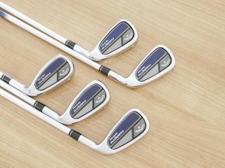 Lady club : All : ชุดเหล็ก Callaway Paradym Max Fast (ออกปี 2023 ตีง่ายสุด ไกลสุดของ Callaway Japan Spec.) มีเหล็ก 7-Pw,56 (5 ชิ้น) ก้านกราไฟต์ Mitsubishi ELDIO 40 Flex A (Lady)