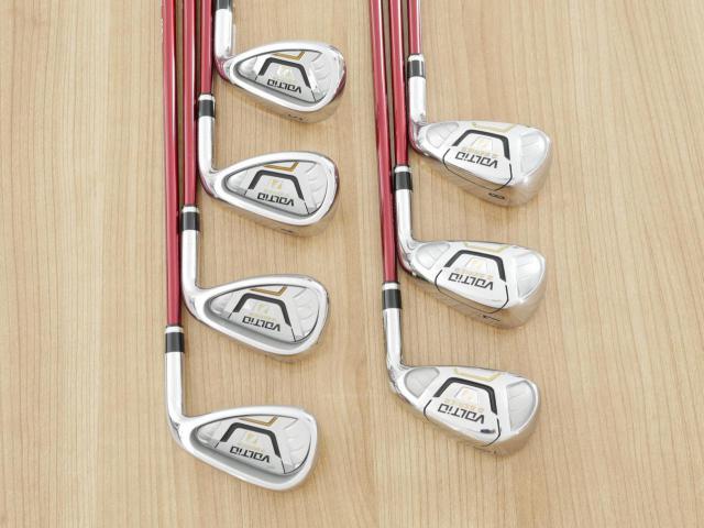 Iron set : Katana : ชุดเหล็ก Katana Voltio IV G Series I Silver (ปี 2017) มีเหล็ก 6-Pw,Aw,Sw (7 ชิ้น เหล็กยาวเป็นกระเทย) ก้านกราไฟต์ Fujikura Speeder 360 Flex R