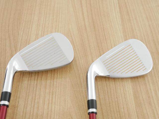 Iron set : Katana : ชุดเหล็ก Katana Voltio IV G Series I Silver (ปี 2017) มีเหล็ก 6-Pw,Aw,Sw (7 ชิ้น เหล็กยาวเป็นกระเทย) ก้านกราไฟต์ Fujikura Speeder 360 Flex R