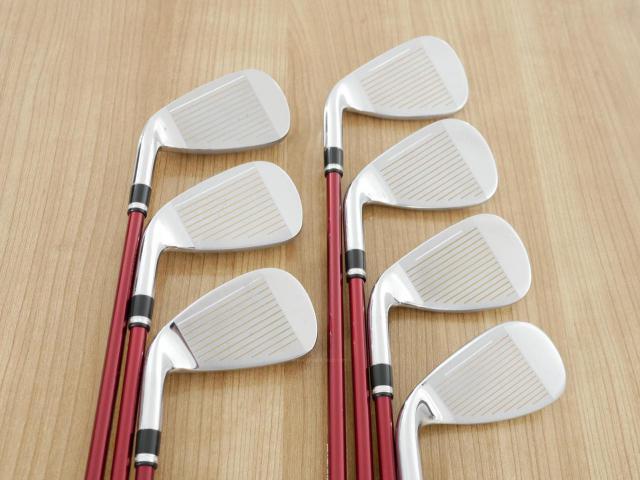 Iron set : Katana : ชุดเหล็ก Katana Voltio IV G Series I Silver (ปี 2017) มีเหล็ก 6-Pw,Aw,Sw (7 ชิ้น เหล็กยาวเป็นกระเทย) ก้านกราไฟต์ Fujikura Speeder 360 Flex R