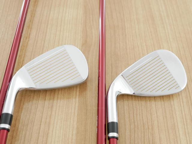 Iron set : Katana : ชุดเหล็ก Katana Voltio IV G Series I Silver (ปี 2017) มีเหล็ก 6-Pw,Aw,Sw (7 ชิ้น เหล็กยาวเป็นกระเทย) ก้านกราไฟต์ Fujikura Speeder 360 Flex R