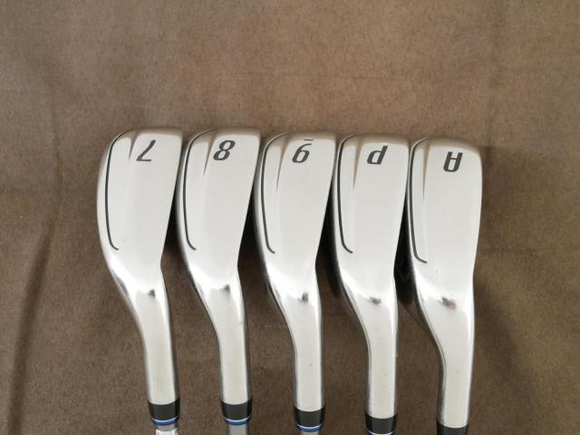 Iron set : XXIO : **มีตำหนิ** ชุดเหล็ก XXIO Cross 2 (ออกปี 2021 ตีไกลที่สุดของที่สุดจาก XXIO หน้าเด้งสุดๆ) มีเหล็ก 7-Pw,Aw (5 ชิ้น ตีไกลกว่าปกติ 2 เบอร์) ก้านกราไฟต์ MH-2000 Flex R