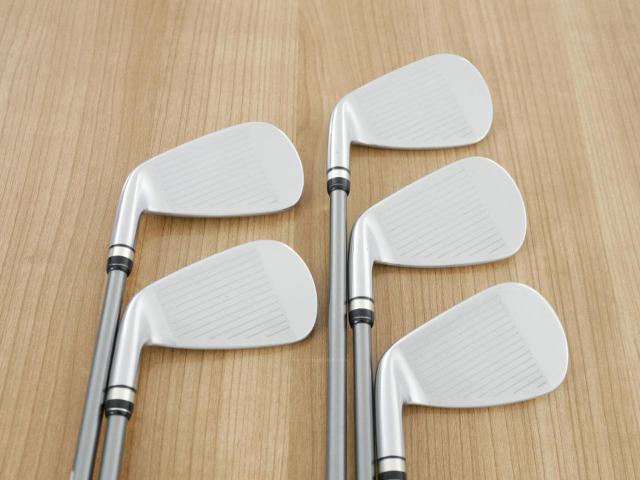 Iron set : PRGR : ชุดเหล็กกระเทย PRGR NEW Egg Forged (รุ่นปี 2020 ตีง่ายและไกลมากๆ เด้งสุดๆ COR 0.82) มีเหล็ก 6-Pw (5 ชิ้น) ก้านกราไฟต์ Flex R (M-37)