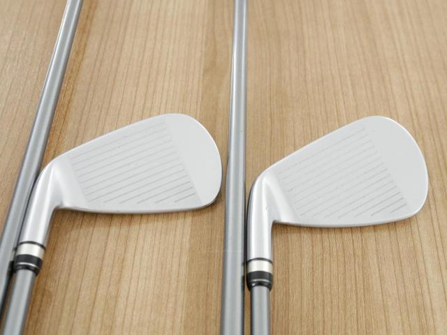 Iron set : PRGR : ชุดเหล็กกระเทย PRGR NEW Egg Forged (รุ่นปี 2020 ตีง่ายและไกลมากๆ เด้งสุดๆ COR 0.82) มีเหล็ก 6-Pw (5 ชิ้น) ก้านกราไฟต์ Flex R (M-37)