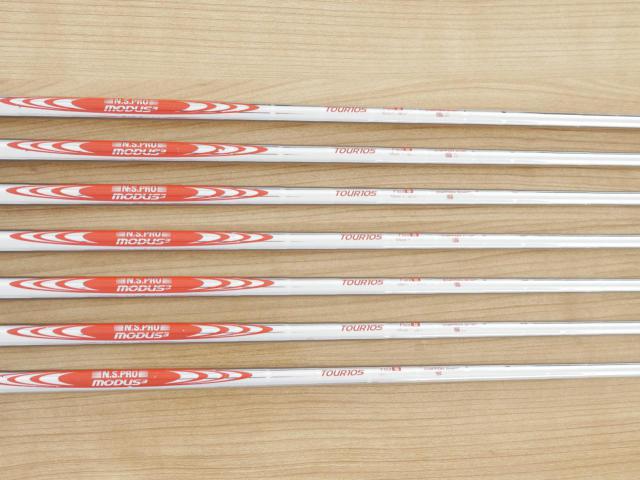 Iron set : PRGR : ชุดเหล็กกระเทย PRGR NEW Egg Forged (รุ่นปี 2020 ตีง่ายและไกลมากๆ เด้งสุดๆ COR 0.82) มีเหล็ก 5-Pw,Aw (7 ชิ้น) ก้านเหล็ก NS Pro Modus 105 Flex S