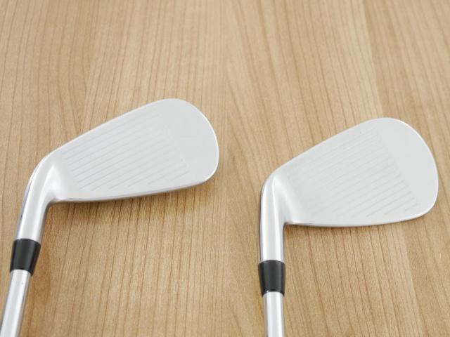 Iron set : PRGR : ชุดเหล็กกระเทย PRGR NEW Egg Forged (รุ่นปี 2020 ตีง่ายและไกลมากๆ เด้งสุดๆ COR 0.82) มีเหล็ก 5-Pw,Aw (7 ชิ้น) ก้านเหล็ก NS Pro Modus 105 Flex S