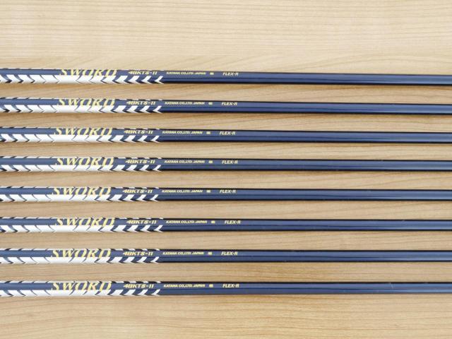 Iron set : Katana : ชุดเหล็ก Katana Sword GX (ใบใหญ่ ตีง่าย ไกล) มีเหล็ก 5-Pw,Aw,Sw (8 ชิ้น) ก้านกราไฟต์ Flex R